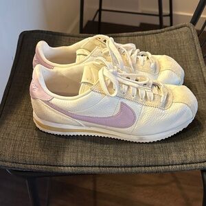 Nike Cortez Women's Cream and Pink Sneakers